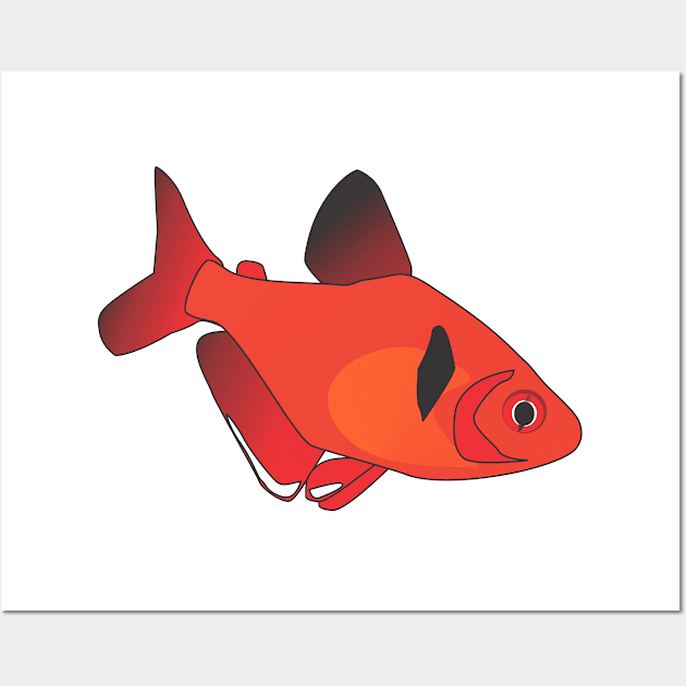 Serpae tetra Wall Art by TagFlip